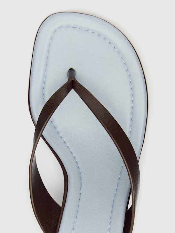 Jessie Block Heel Sandal - Chocolate Leather