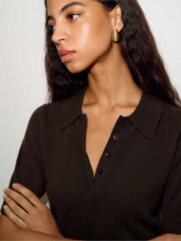 Skye Cashmere Polo - Mole