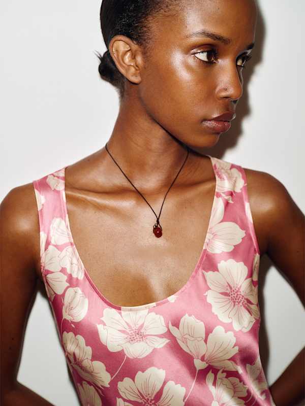 Eden Silk Dress - Lychee