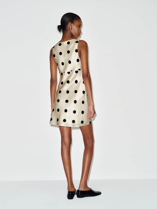 Eden Silk Dress - Pluto Dot