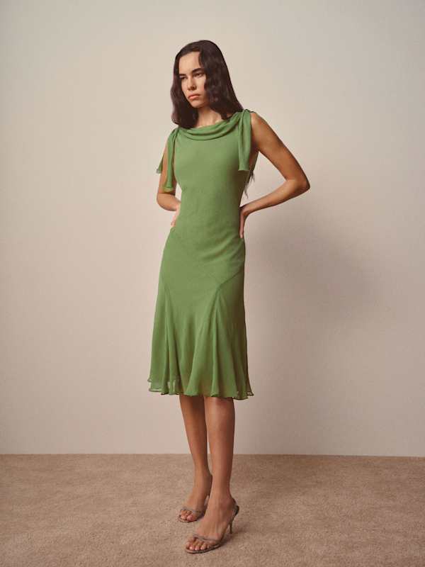 Oleta Dress - Jade Green