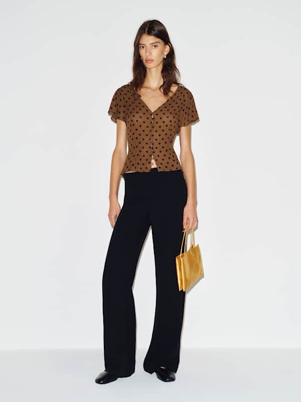 Ramona Top - Portobello Dot
