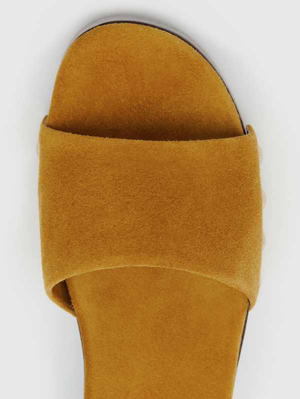 Jordyn Clog Sandal - Honey Mustard Suede