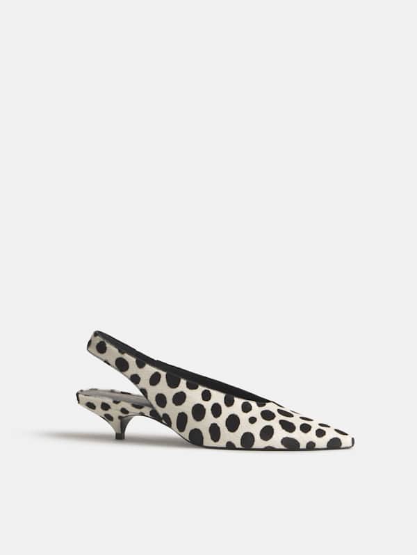 Chaussures &agrave; talons et brides arri&egrave;re Calista - Dalmatian Haircalf