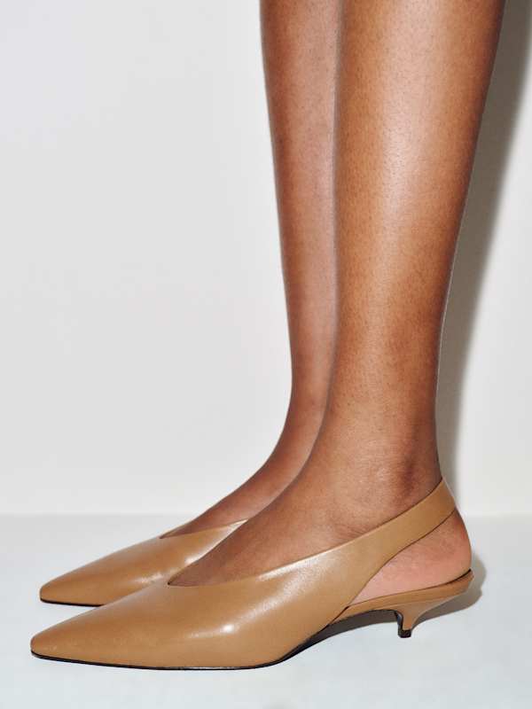 Calista Slingback Heel - Sandstorm Leather