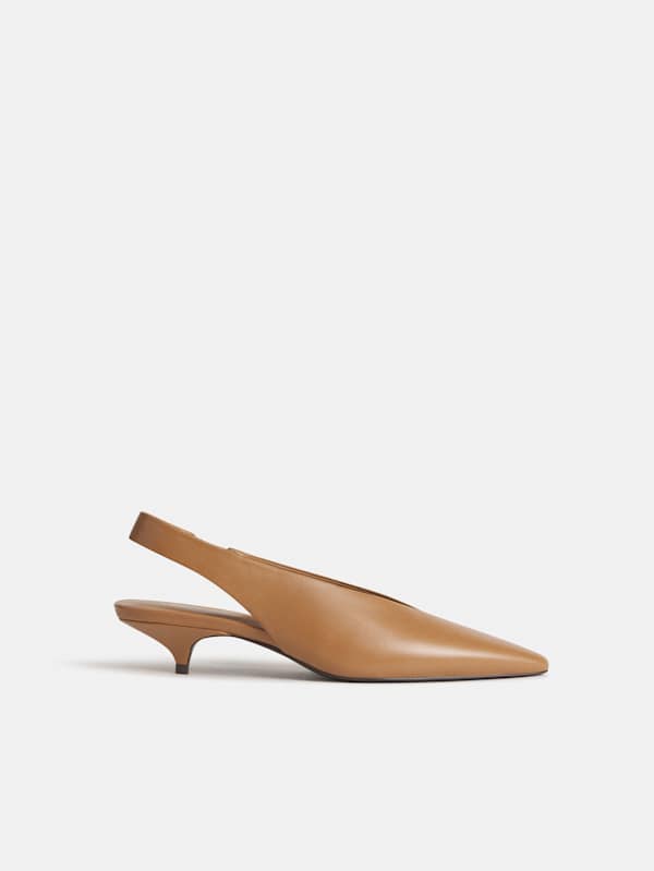 Calista Slingback Heel - Sandstorm Leather