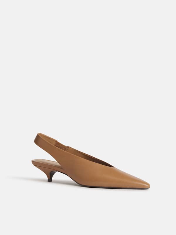 Calista Slingback Heel - Sandstorm Leather