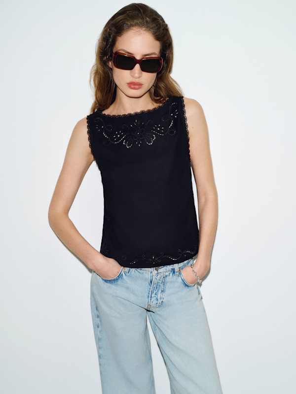 Fiorella Top - Black