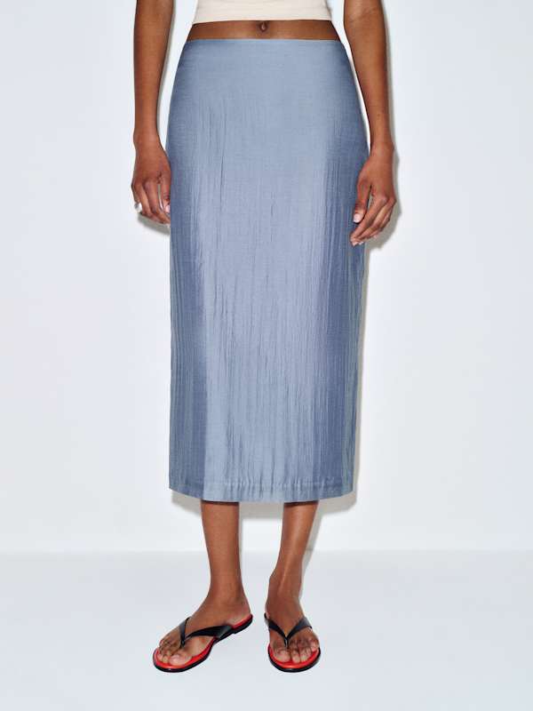 Helen Low Waist Midi Skirt - Viola