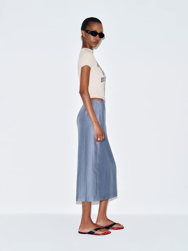 Helen Low Waist Midi Skirt - Viola