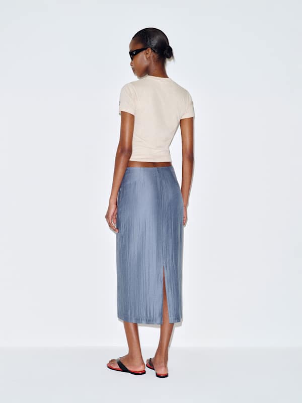 Helen Low Waist Midi Skirt - Viola