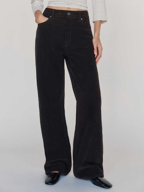 Clyde Low Rise Baggy Jean - Coal Corduroy