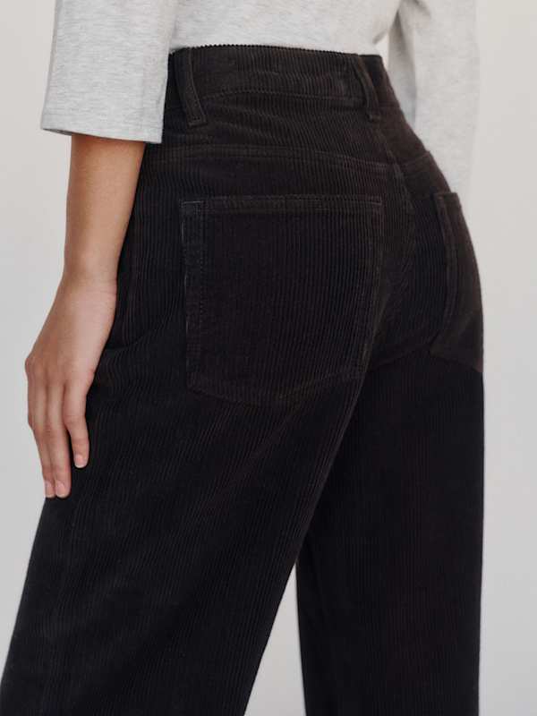 Clyde Low Rise Baggy Jean - Coal Corduroy