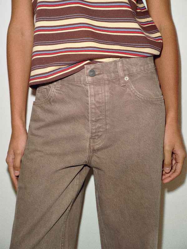 Clyde Low Rise Baggy Jean - Morel
