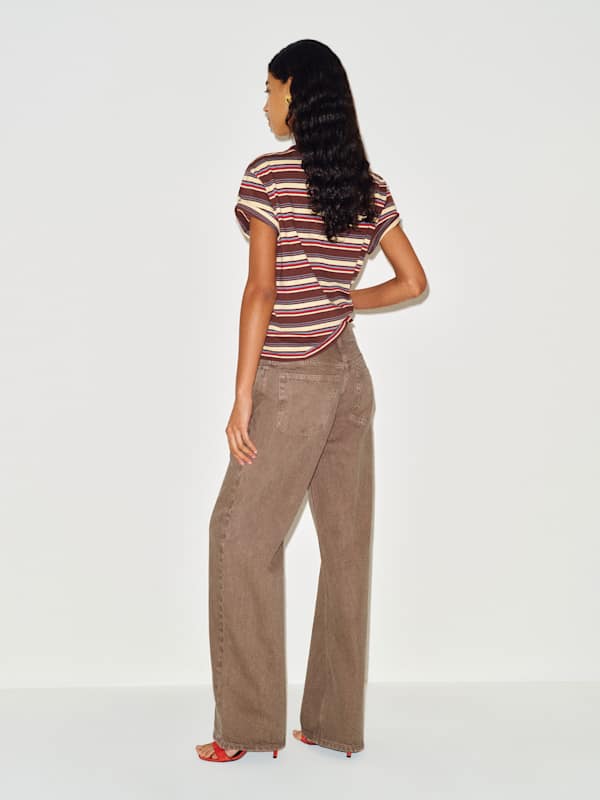 Clyde Low Rise Baggy Jean - Morel