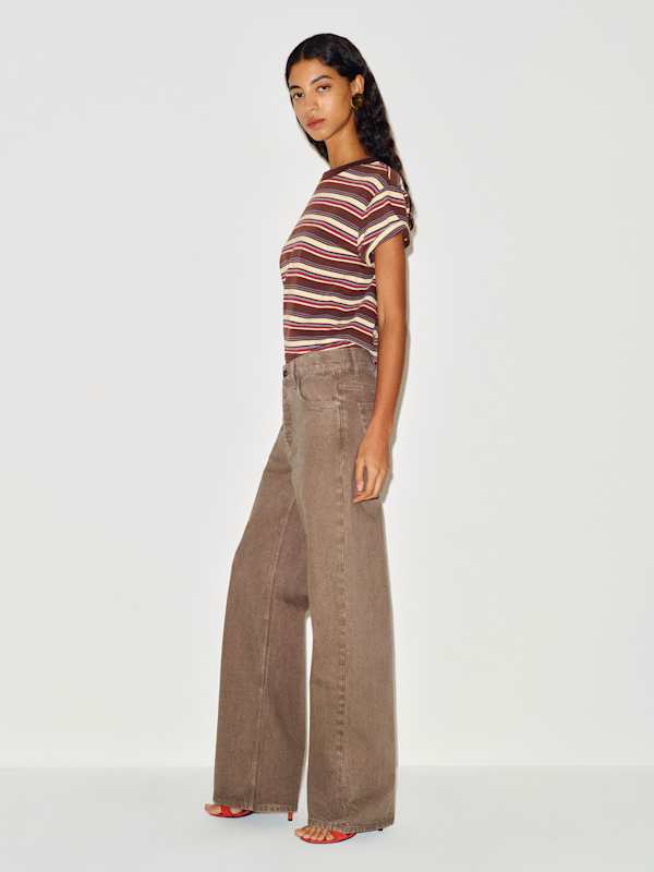 Clyde Low Rise Baggy Jean - Morel