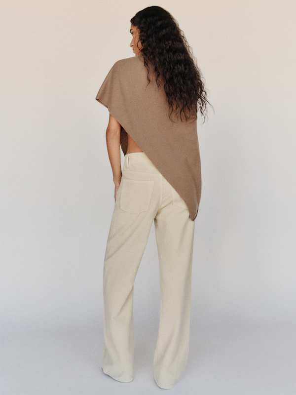 Clyde Low Rise Baggy Jean - Oatmeal Corduroy