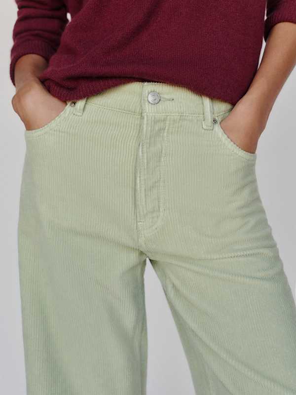 Clyde Low Rise Baggy Jean - Salvia Corduroy
