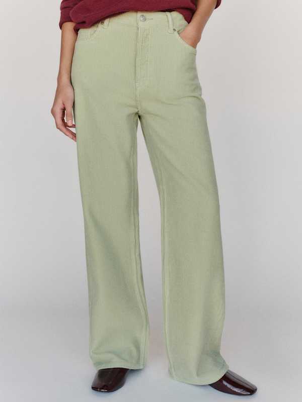 Clyde Low Rise Baggy Jean - Salvia Corduroy