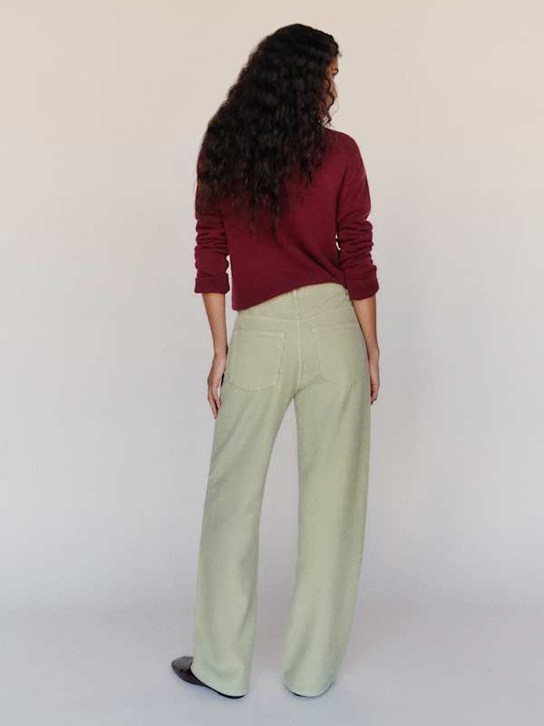 Clyde Low Rise Baggy Jean - Salvia Corduroy