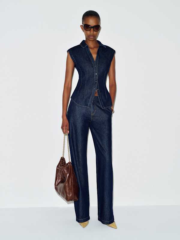 Veronica Denim Top - Marion