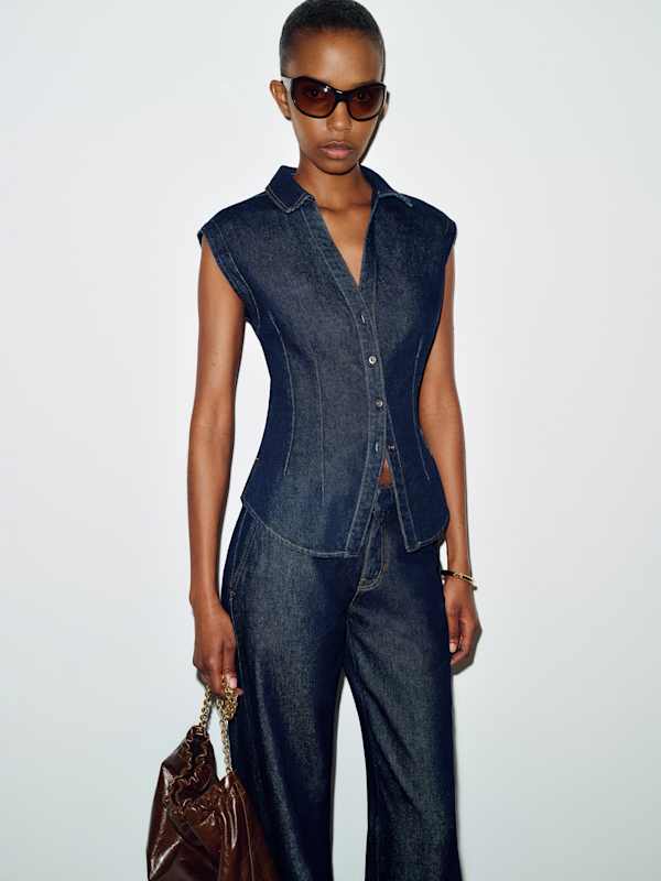 Veronica Denim Top - Marion