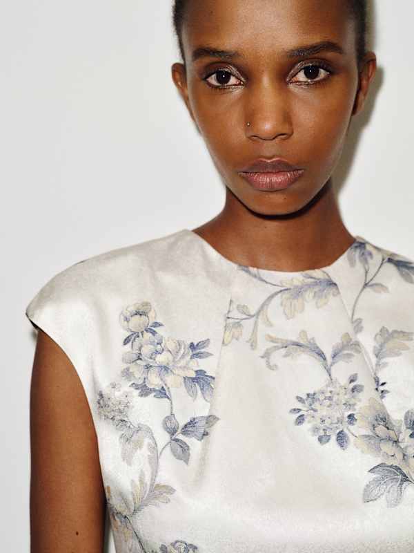 Belden Mini Dress - Porcelain Garden