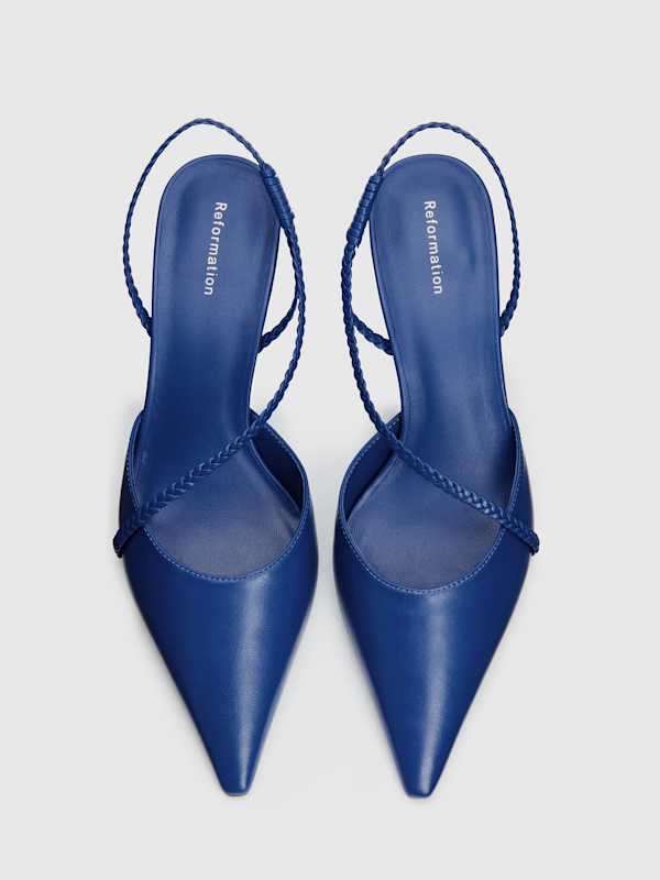 Joyce Slingback Heel - Cobalt Leather