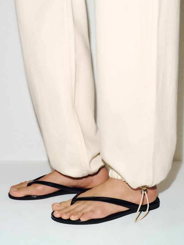 Reece Low Rise Denim Pants - Fior Di Latte