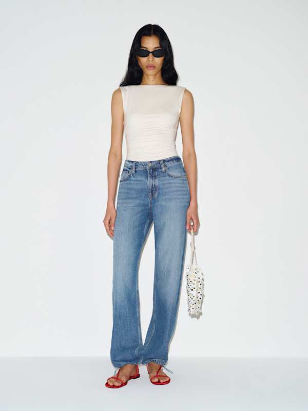 Reece Low Rise Denim Pants - Nosara