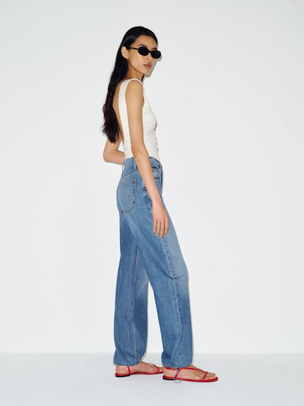 Reece Low Rise Denim Pants - Nosara