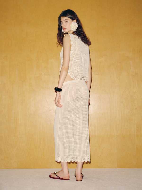 Lassoff Crochet Tank - Gossamer