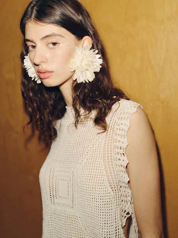 Lassoff Crochet Tank - Gossamer