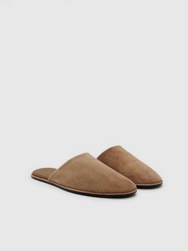 Zealand Flat Mule - Farro Suede