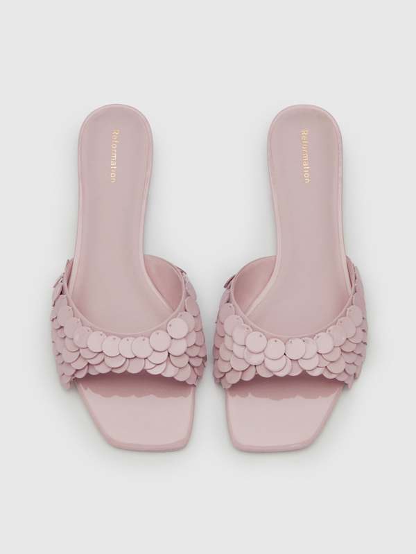 Imogen Flat Sandal - Pixie Dust Patent Paillettes