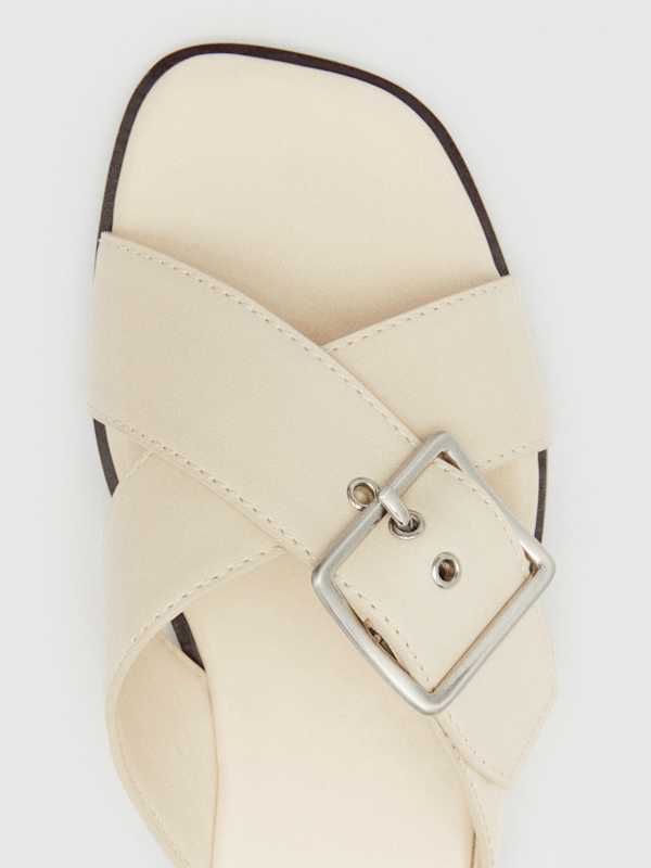 Etta Flat Sandal - Almond Leather