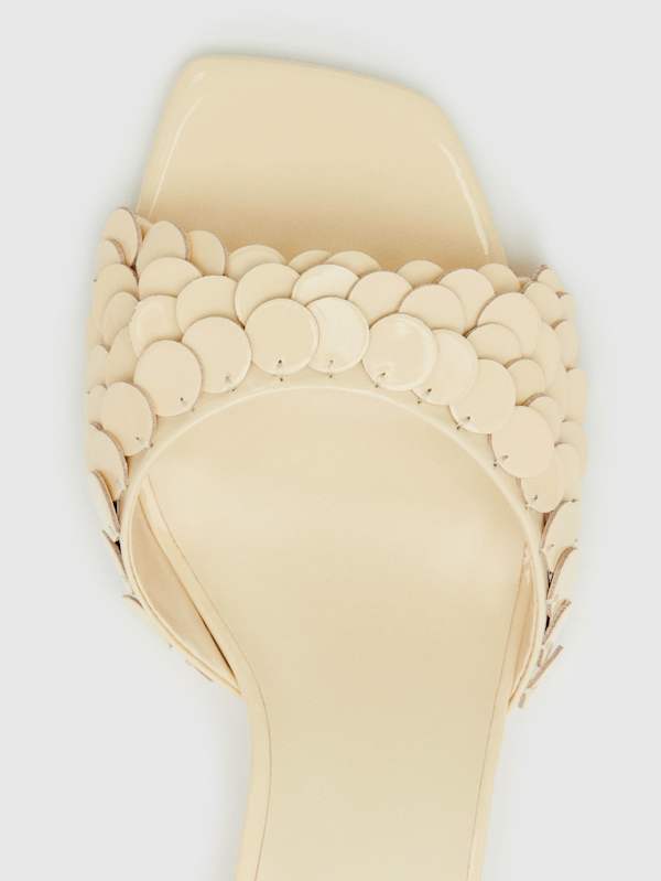 Sandales &agrave; talons Imogen - Parmesan Patent Paillettes