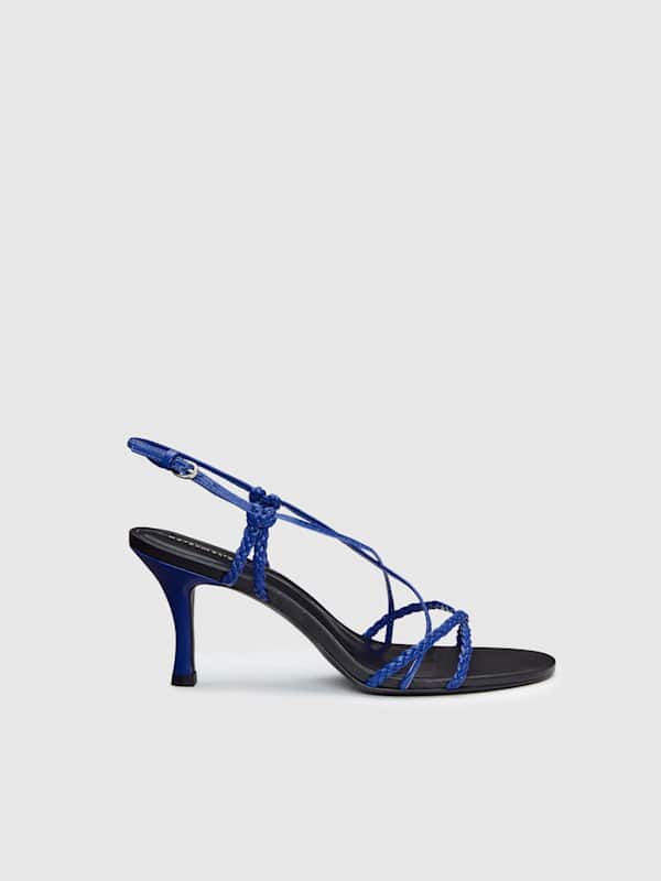 Jackson Heeled Sandal - Cobalt Black Leather