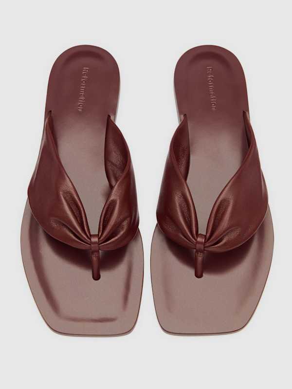 Larsen Thong Sandal - Ruby Leather