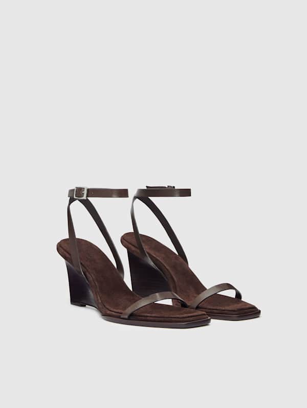 Sandales compens&eacute;es Lina - Boss Leather