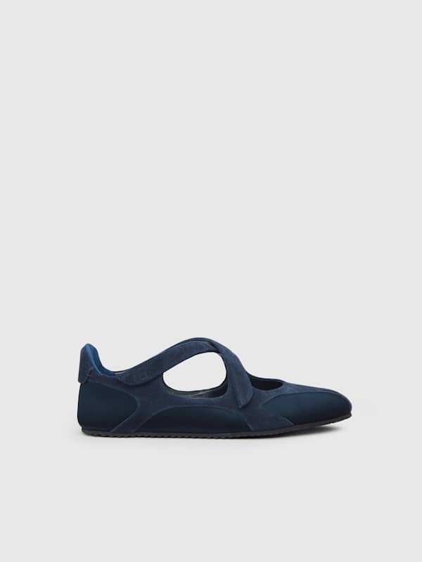 Terra Ballet Sneaker - Midnight Satin Suede