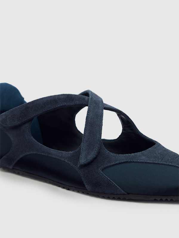 Terra Ballet Sneaker - Midnight Satin Suede