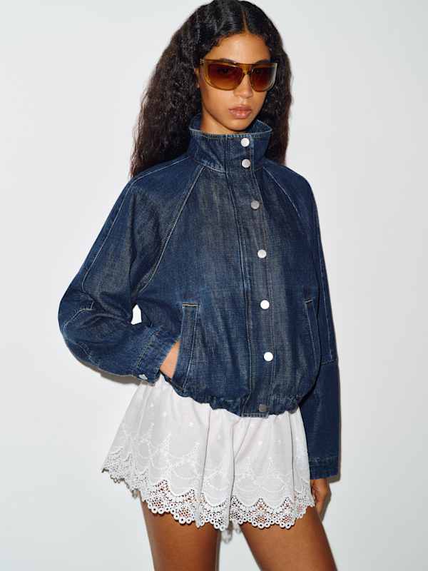 Corey Denim Bomber Jacket - Surge