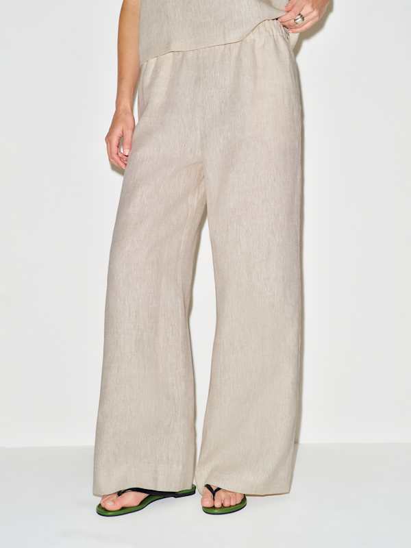 Lenora Linen Two Piece - Oatmeal