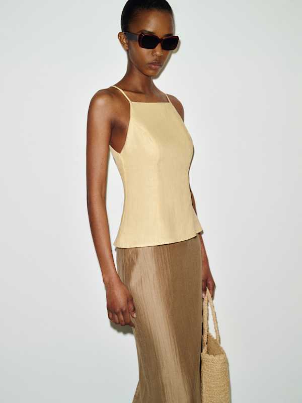 Finley Linen Top - Ray Of Light