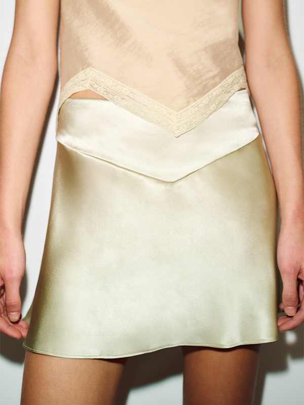 Samara Silk Skirt - Dried Herbs