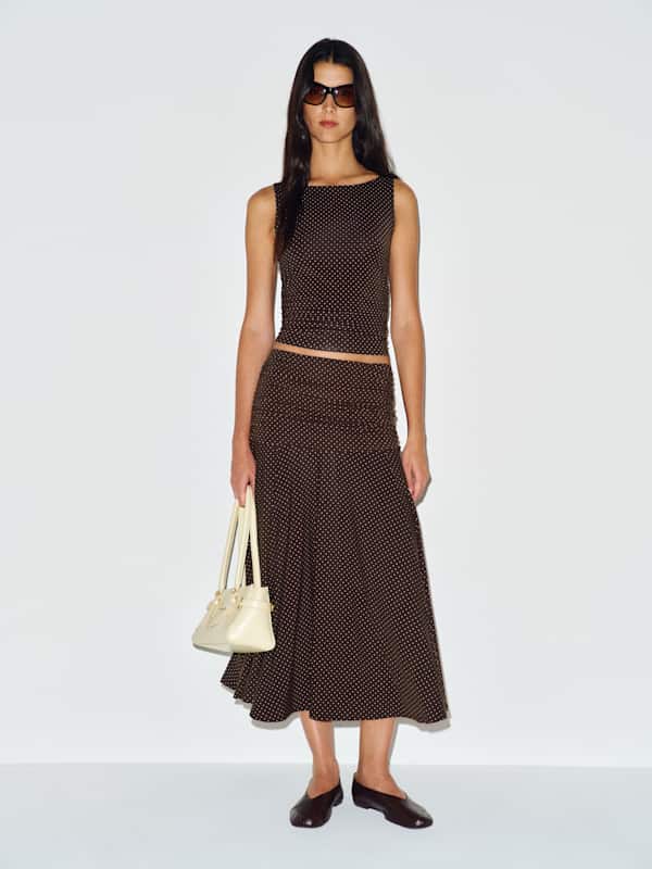 Demi Knit Two Piece - Pin Dot