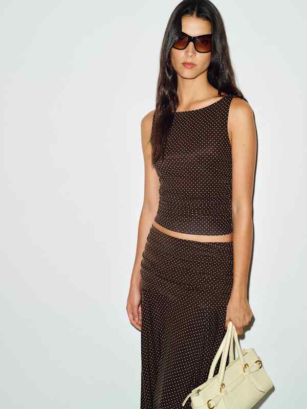 Demi Knit Two Piece - Pin Dot