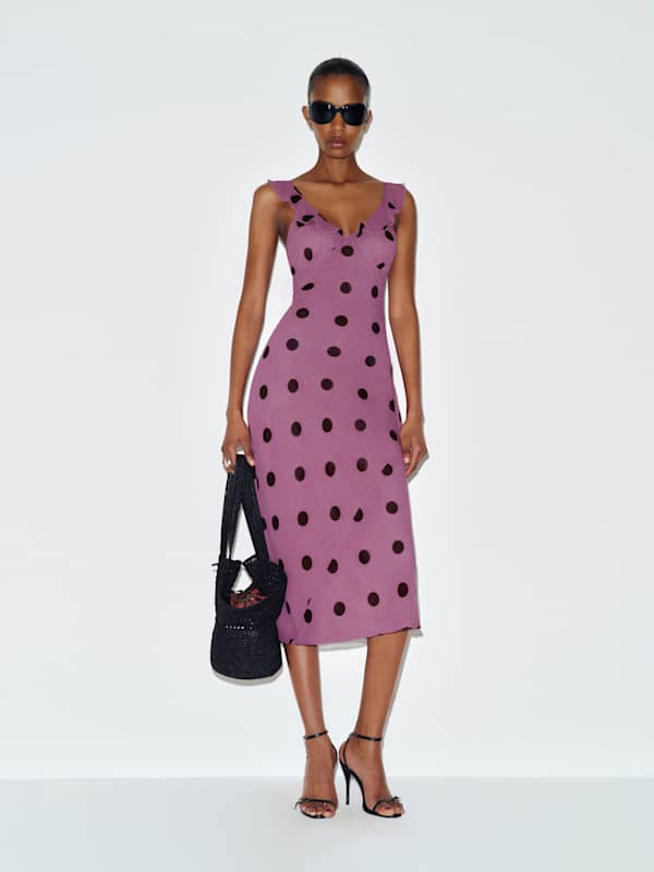 Teleia Dress - Hyacinth Dot