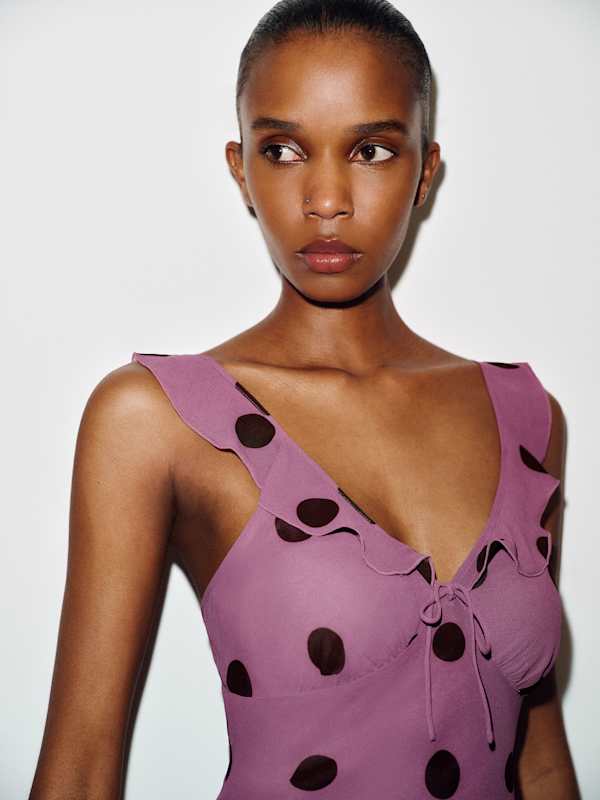 Teleia Dress - Hyacinth Dot